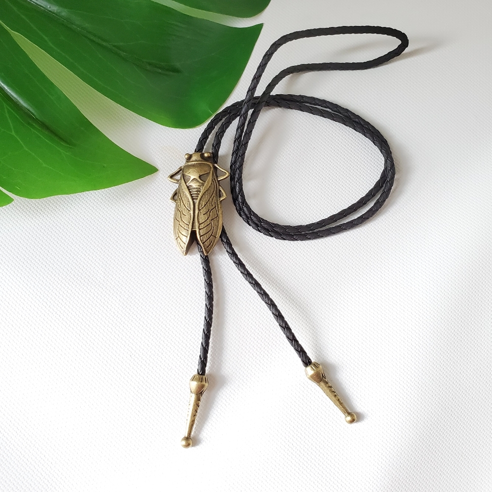 Bug Western Bolo Tie Hat Necklace Accessory
